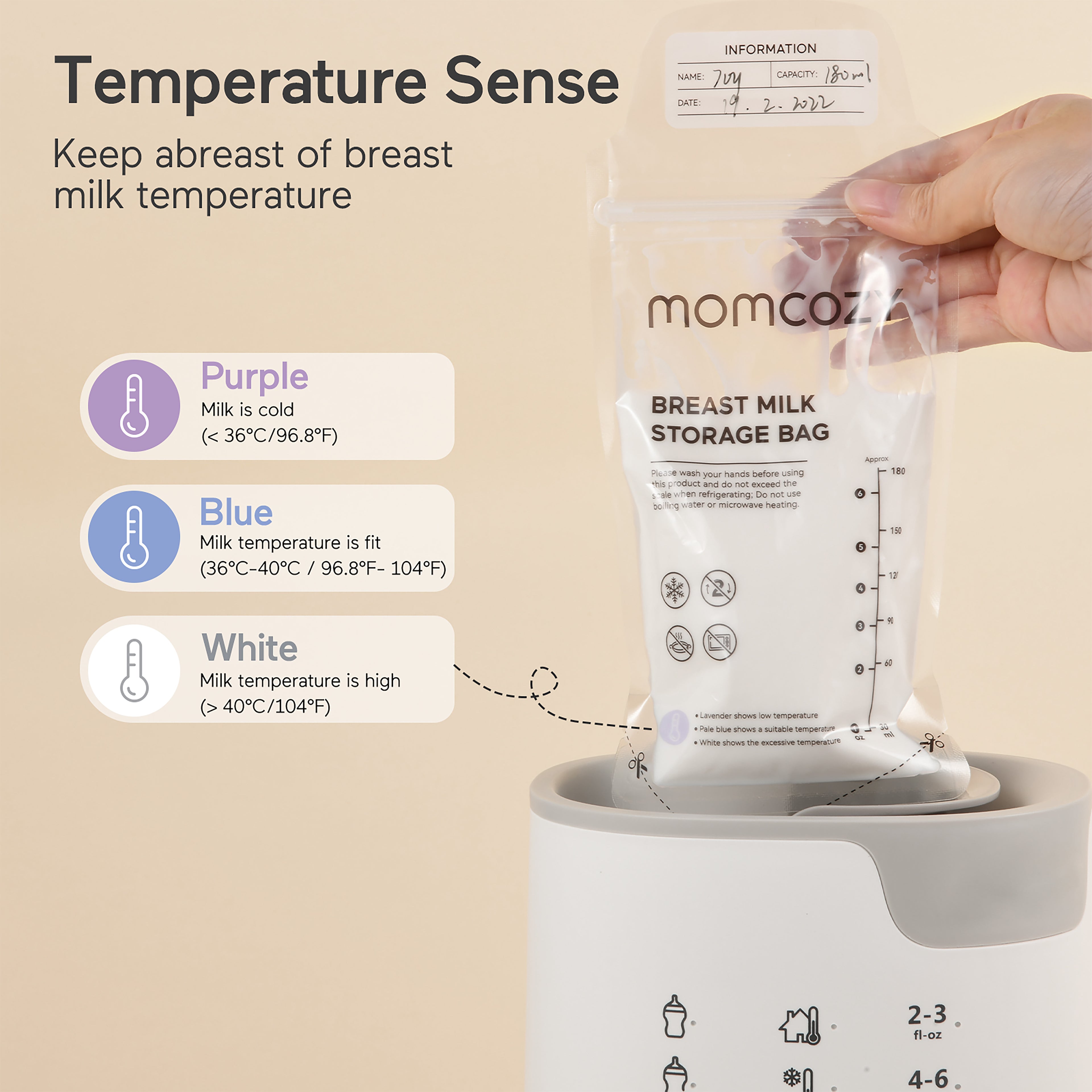 Breastmilk Storage Bag | 180ml Capacity | 50 Pack