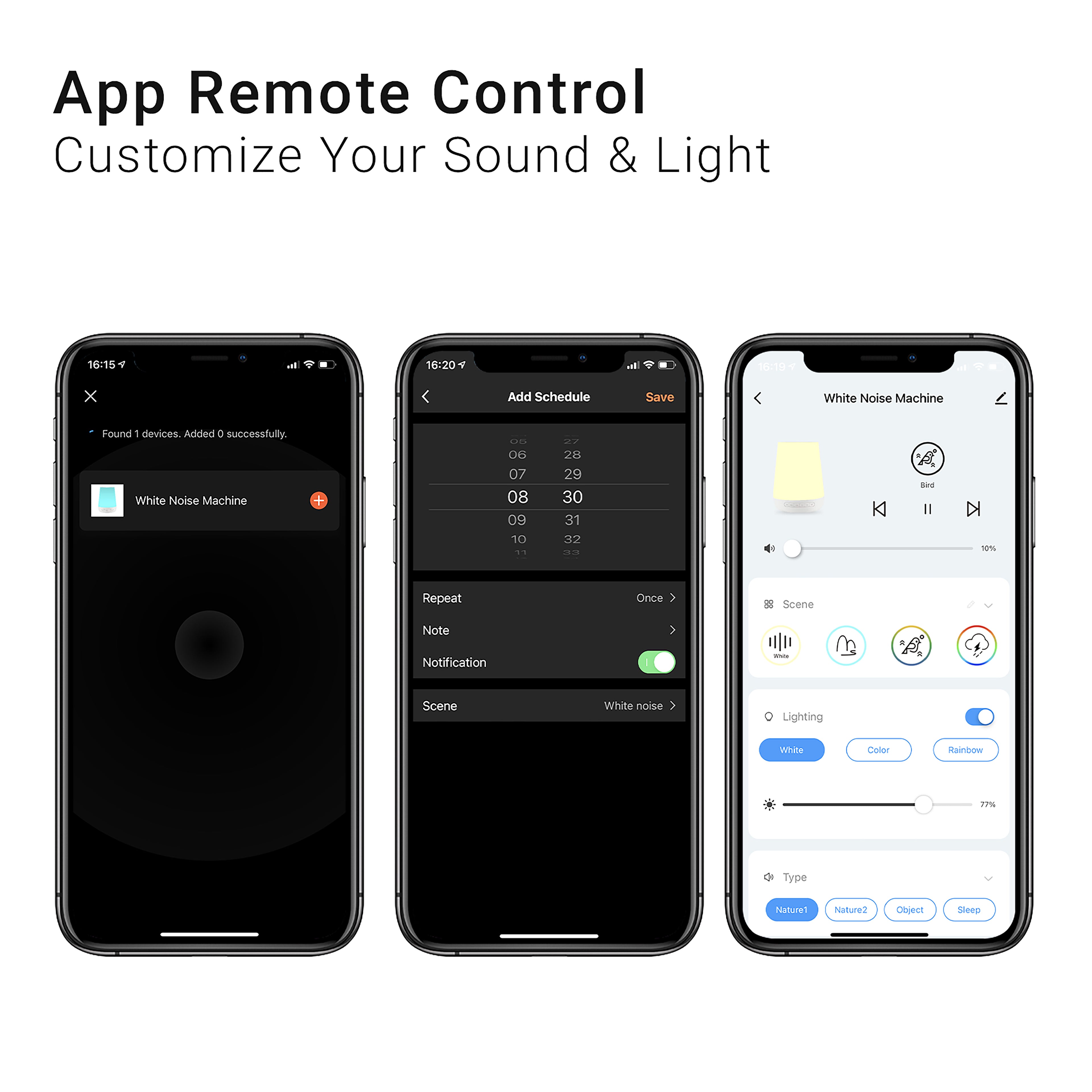 Smart Baby Sound Machine - App Remote Control