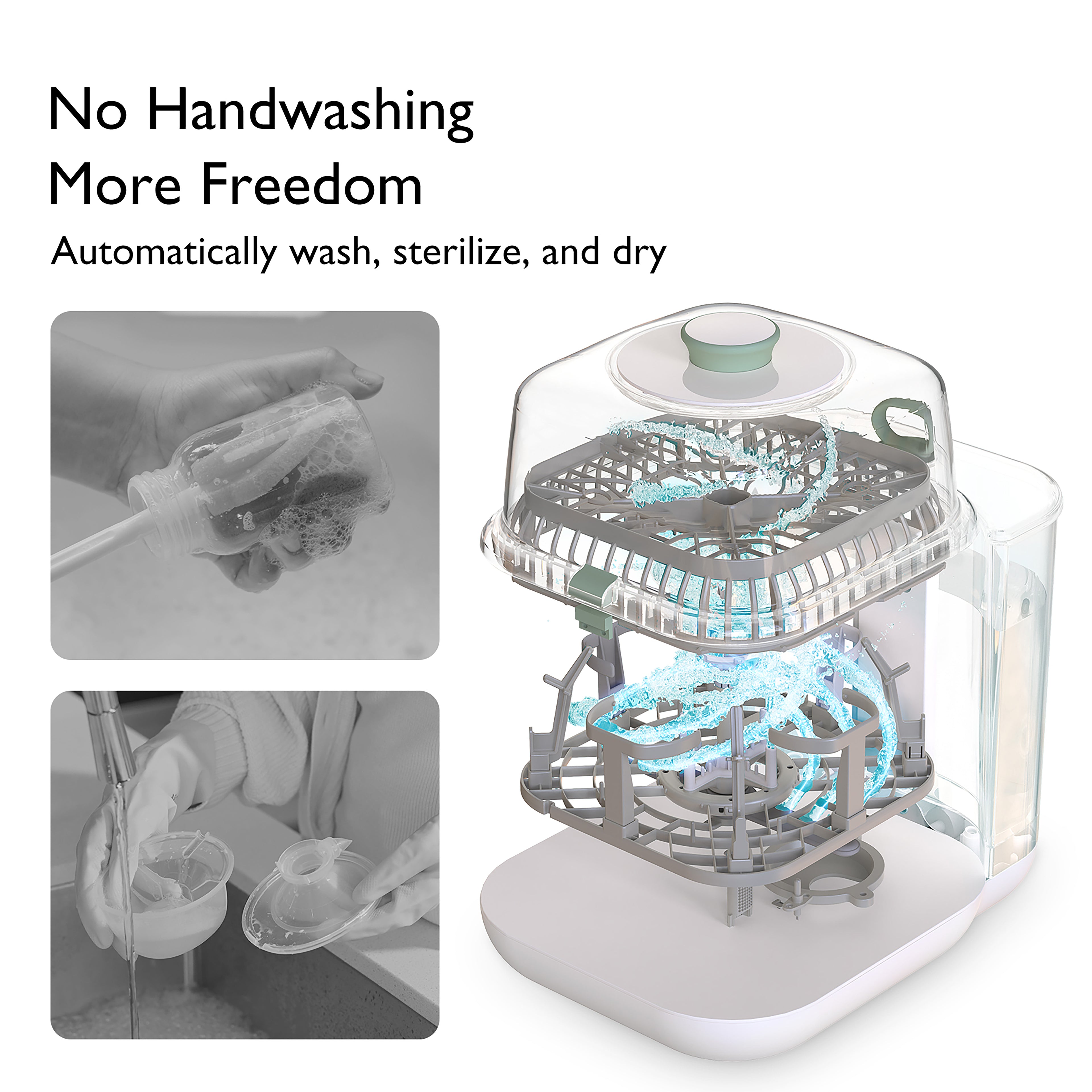 KleanPal Pro | Baby Bottle Washer, Sterilizer & Dryer