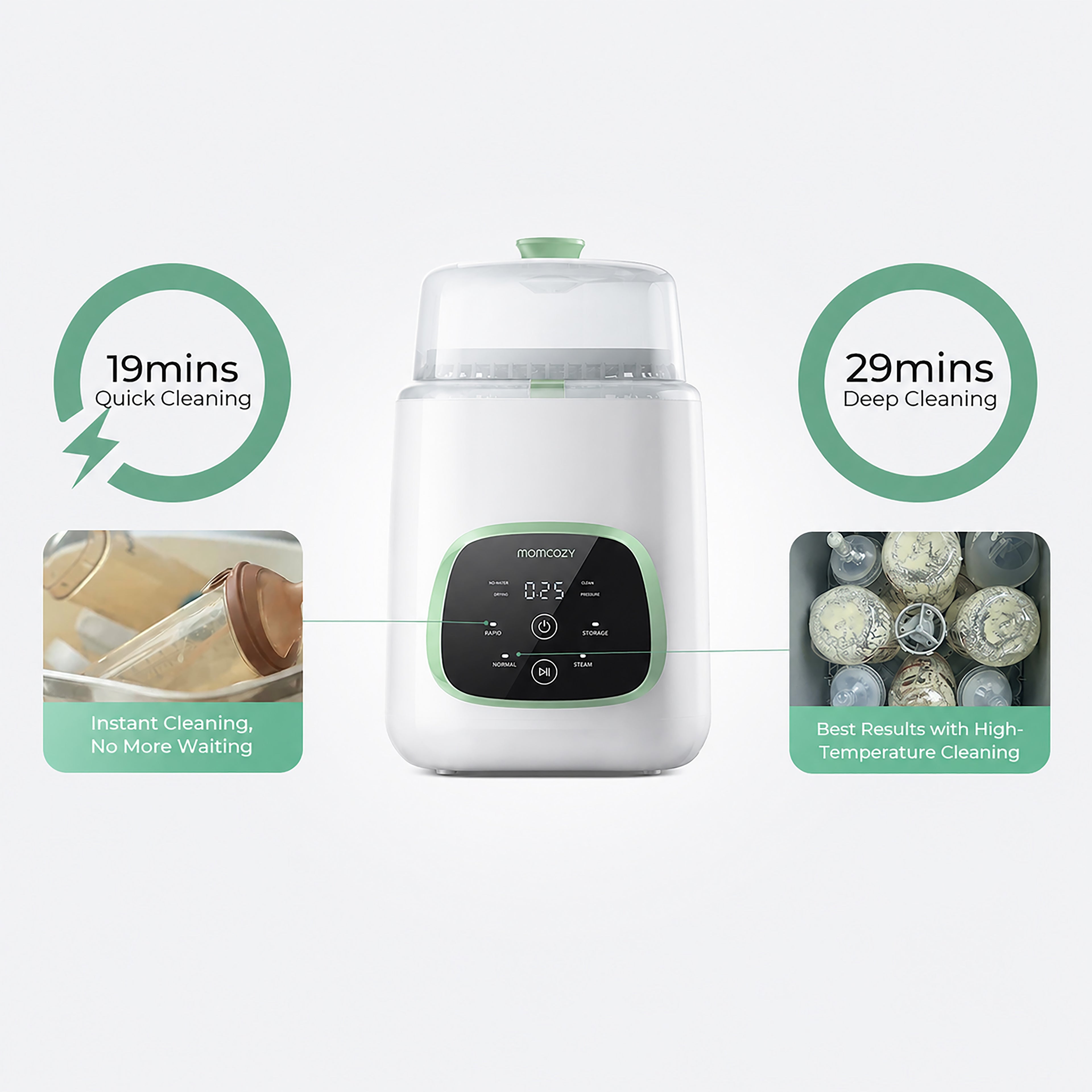 KleanPal Pro | Baby Bottle Washer, Sterilizer & Dryer