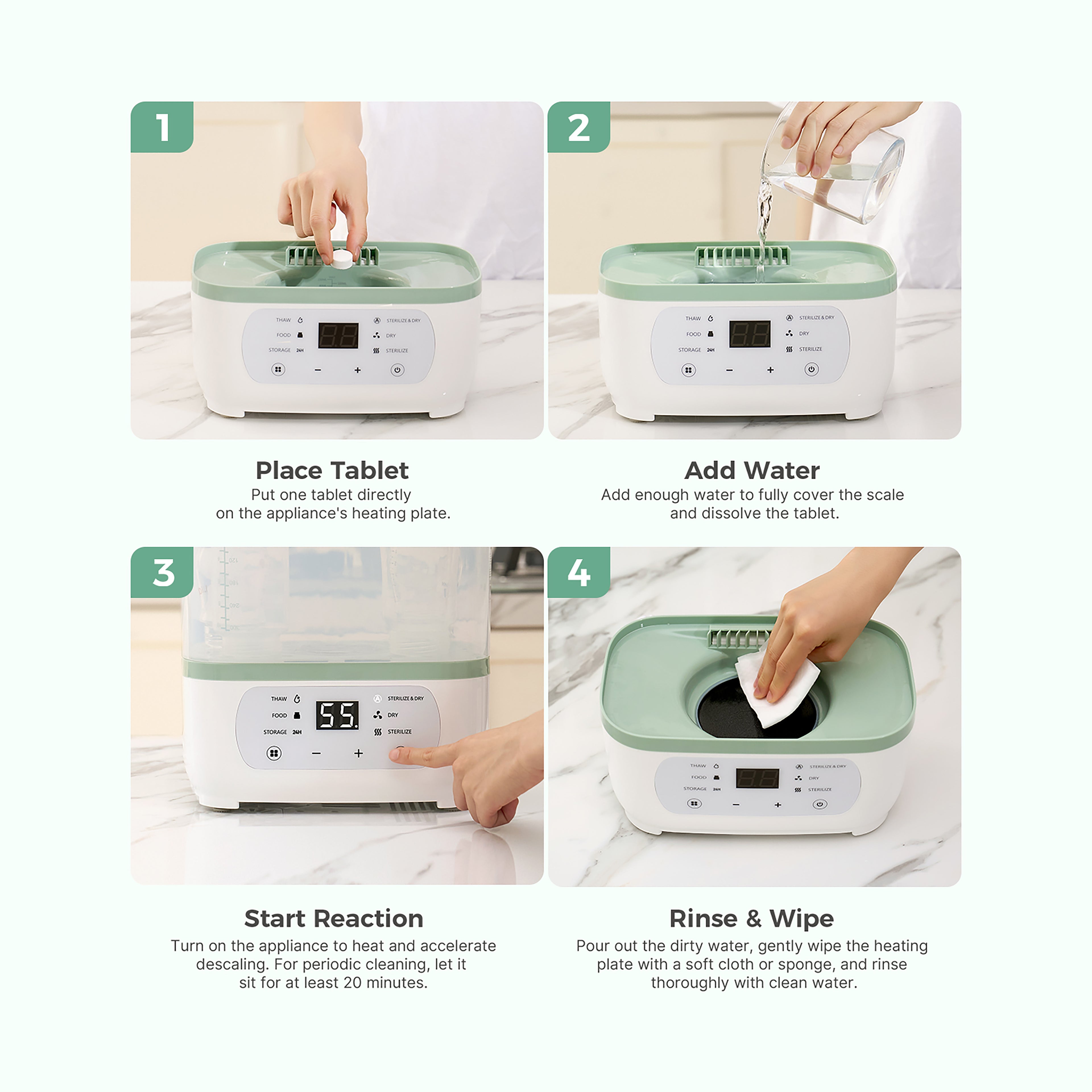 Descaler for KleanPal Pro Bottle Washer | 30 Pack