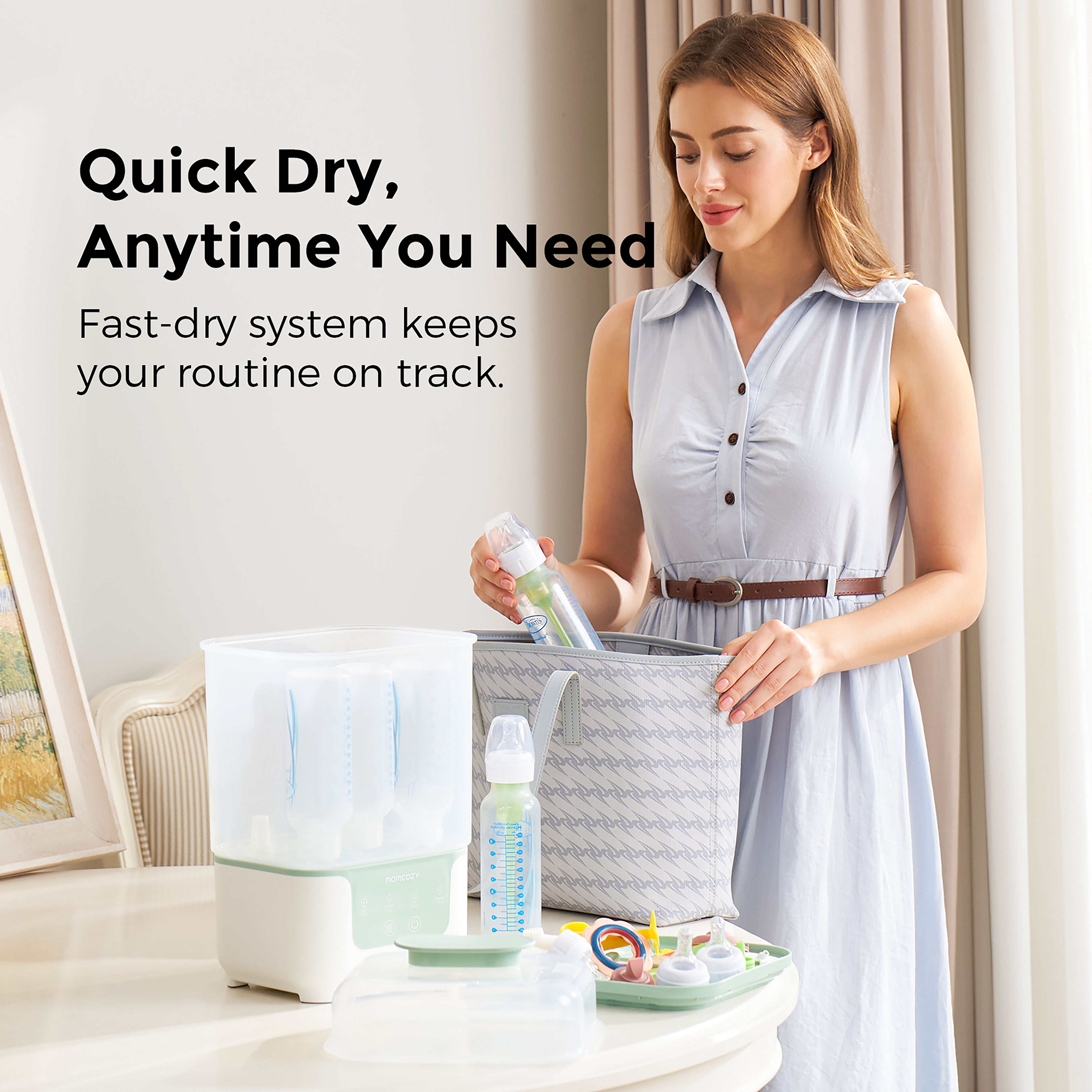 Compact Baby Bottle Sterilizer & Dryer