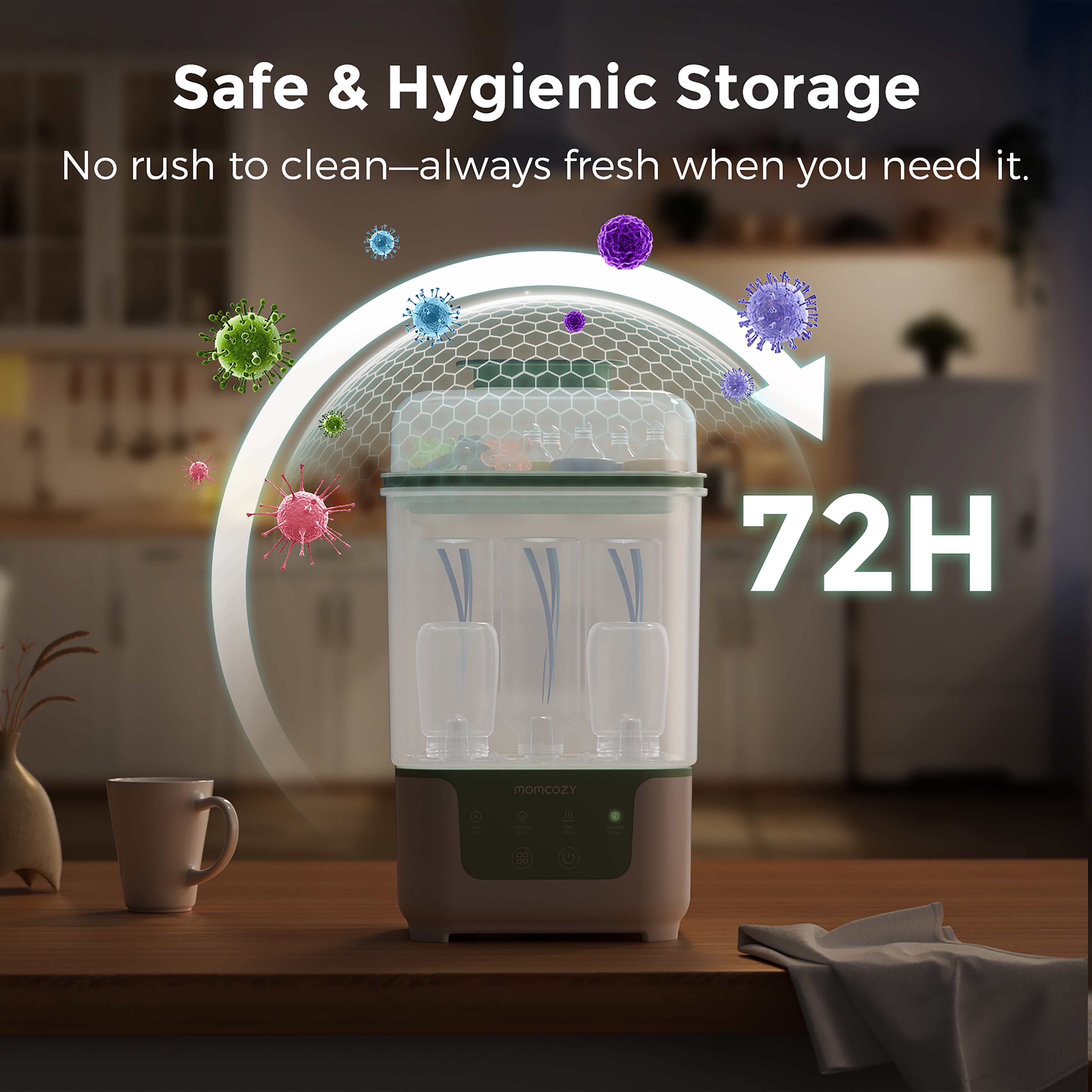Compact Baby Bottle Sterilizer & Dryer