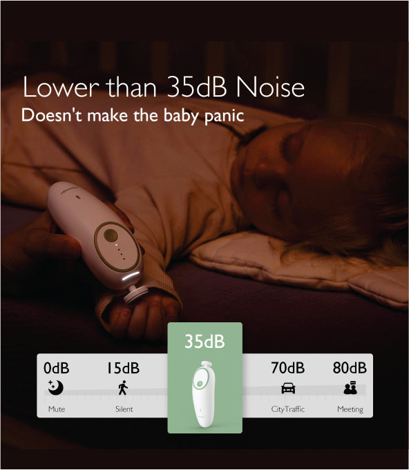 Electric Baby Nail File - Low Noise