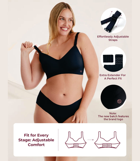 Classic Ultra Soft Nursing Bra - Black