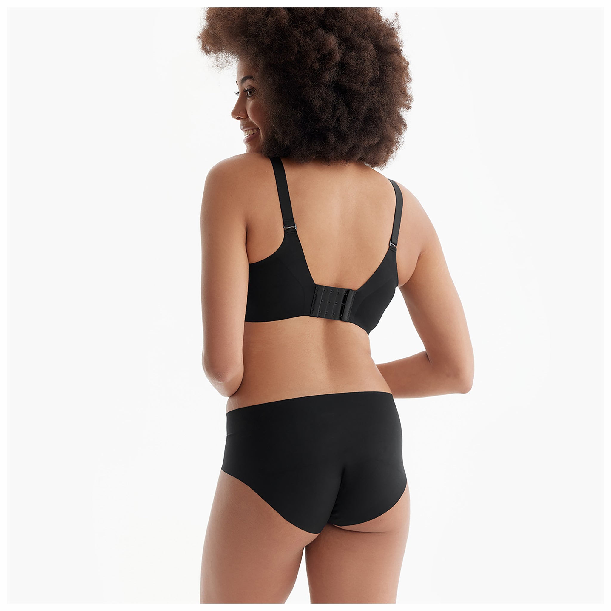 Ultra Soft Seamless Nursing Bra (YN21) - Black